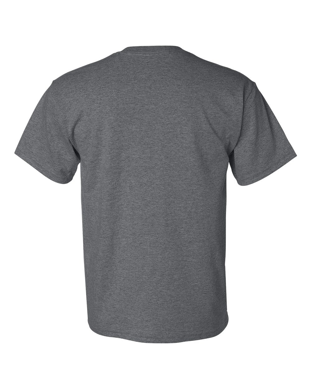 Rear View of Dark Heather DryBlend® T-Shirt - 8000