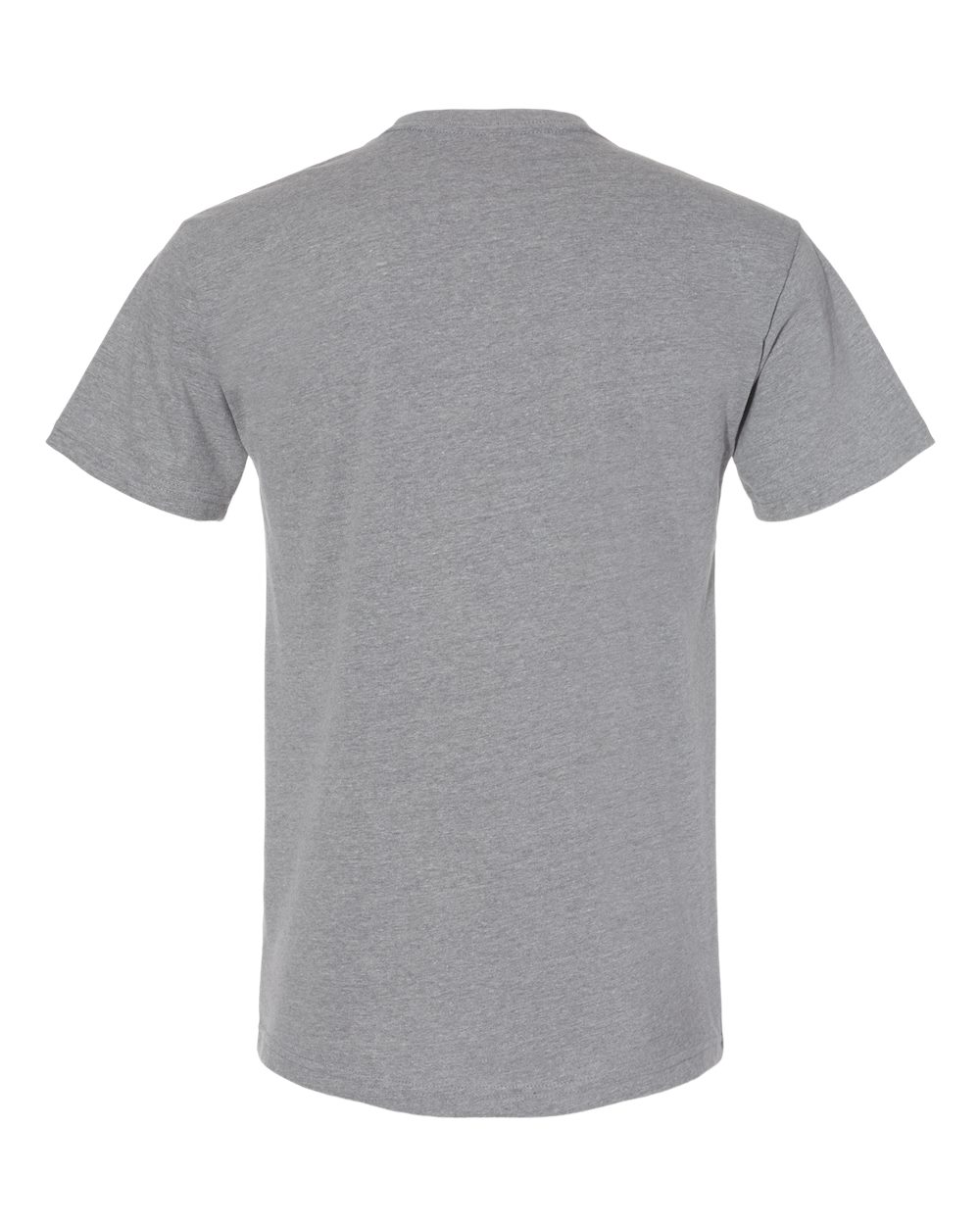 Rear View of Dark Heather Grey Eco Heavyweight T-Shirt - 4600