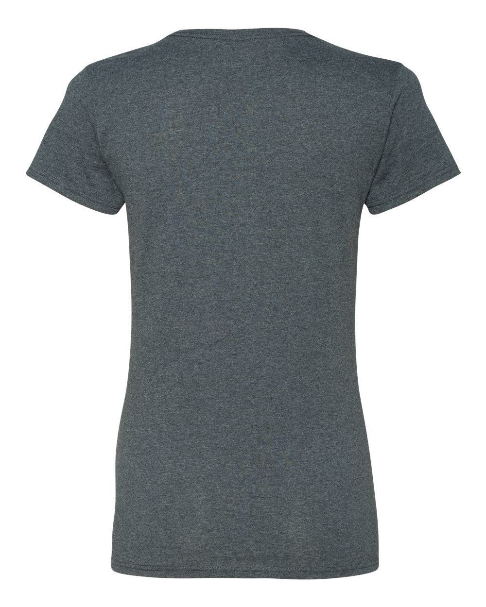Rear View of Dark Heather Heavy Cotton™ Women’s T-Shirt - 5000L