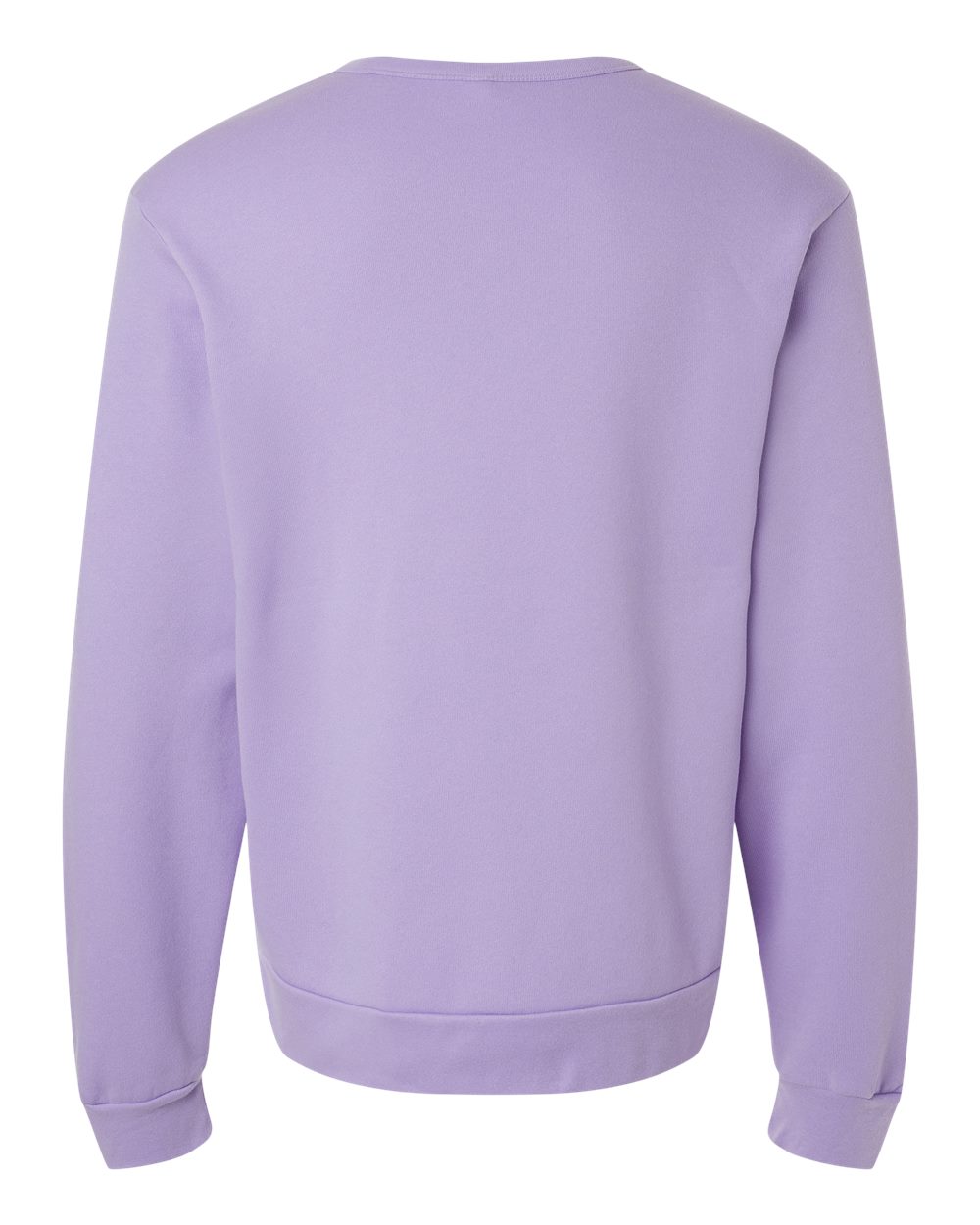Rear View of Dark Lavender Sponge Fleece Classic Crewneck Sweatshirt - 3911