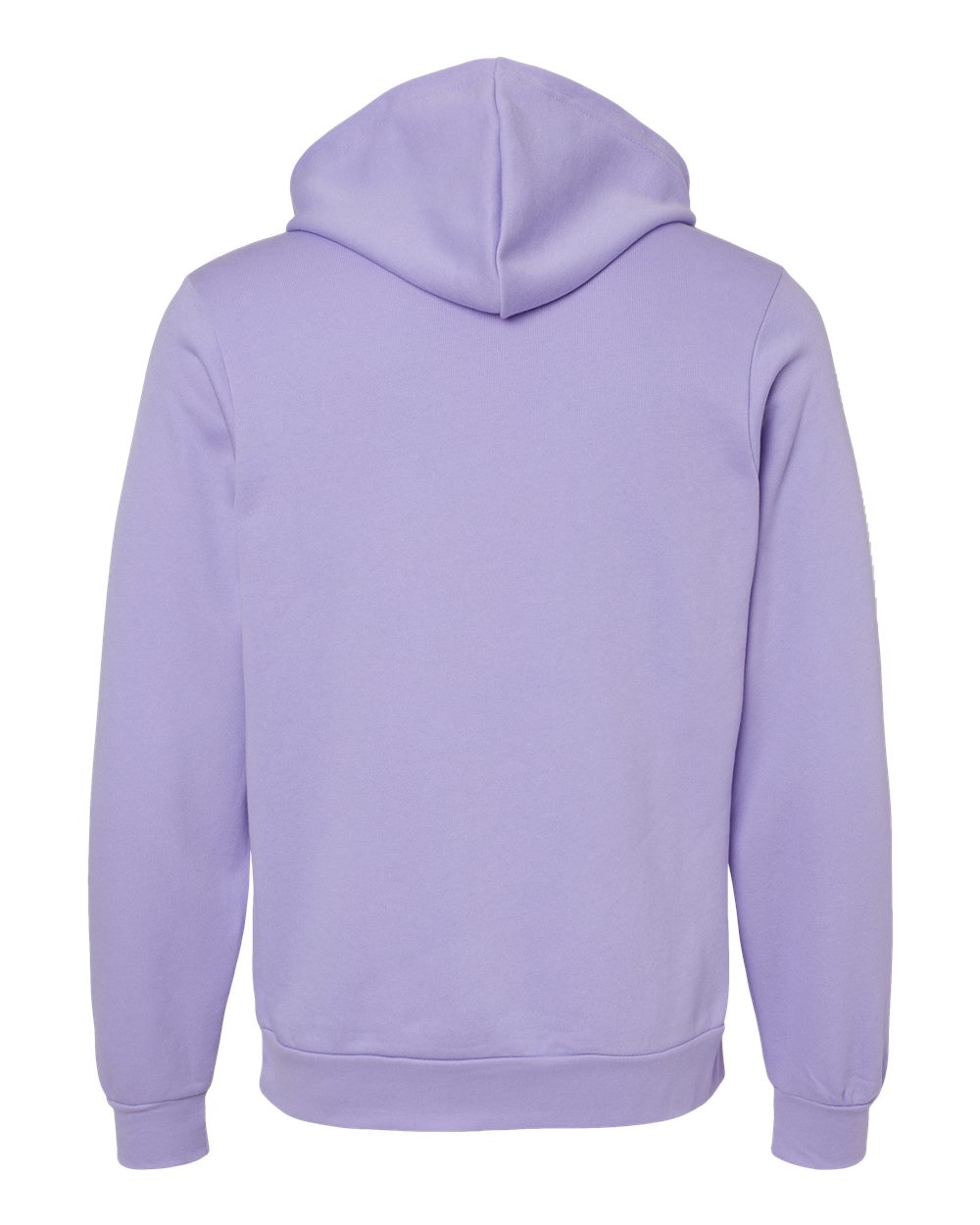 Rear View of Dark Lavender Sponge Fleece Hoodie - 3719