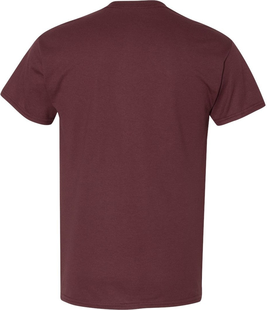 Rear View of Dark Maroon DryBlend® T-Shirt - 8000