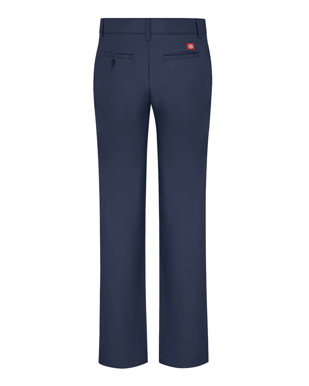 Rear View of Dark Navy - 34I Women's Stretch Twill Pants - FP31