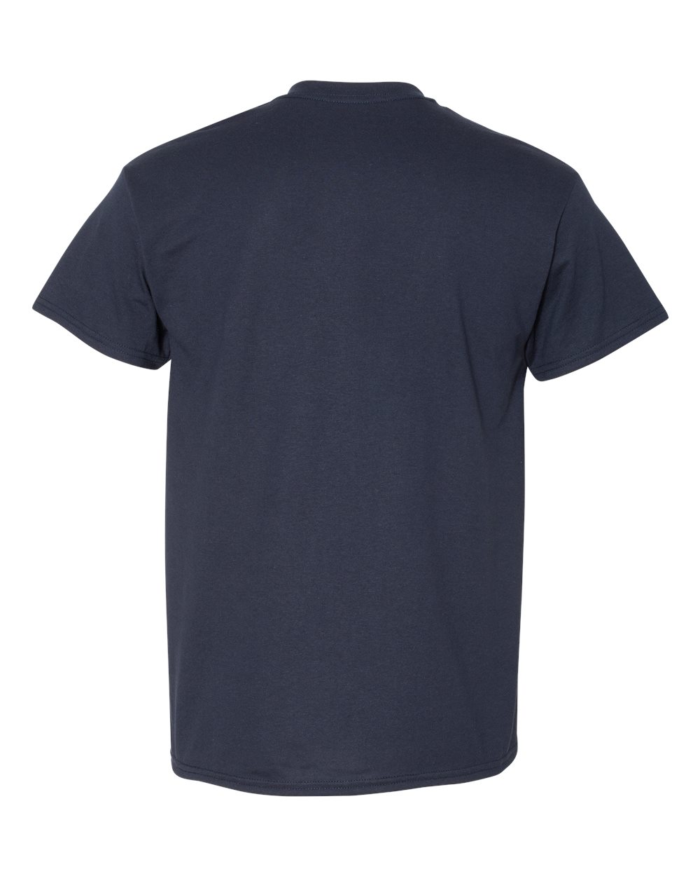 Rear View of Dark Navy DryBlend® T-Shirt - 8000