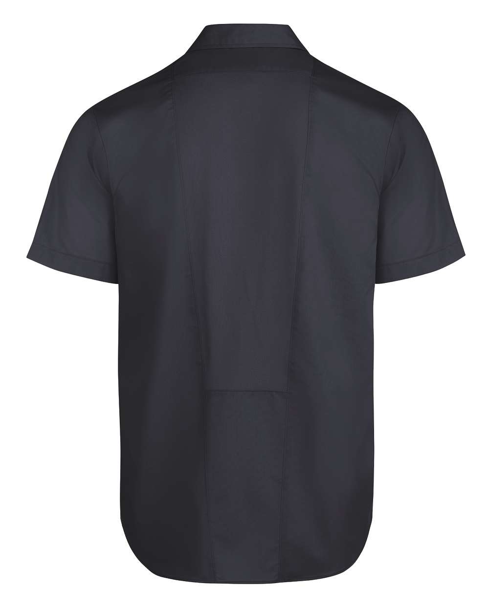 Rear View of Dark Navy Industrial Worktech Ventilated Short Sleeve Work Shirt - Tall Sizes - LS51T