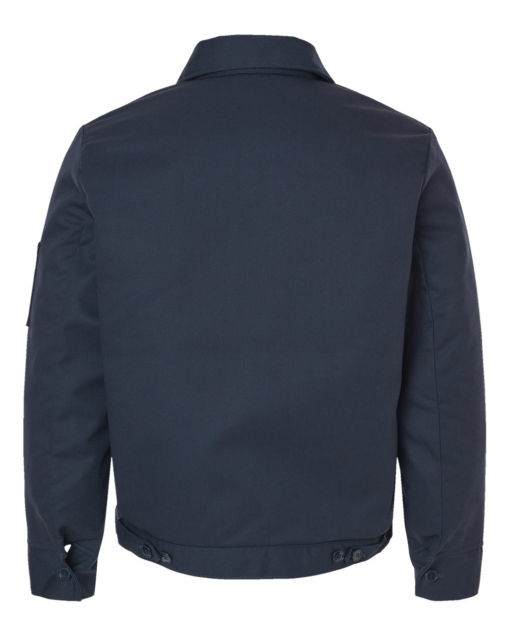 Rear View of Dark Navy Insulated Industrial Eisenhower Jacket - TJ55