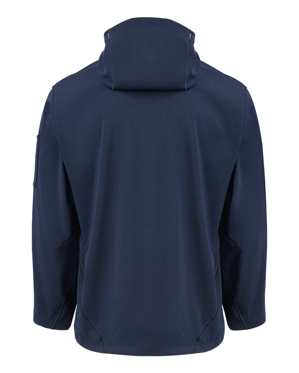 Rear View of Dark Navy Protect Hooded Jacket - PH10
