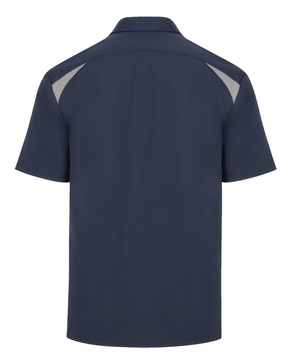 Rear View of Dark Navy/ Smoke Short Sleeve Performance Team Shirt - Tall Sizes - 05T