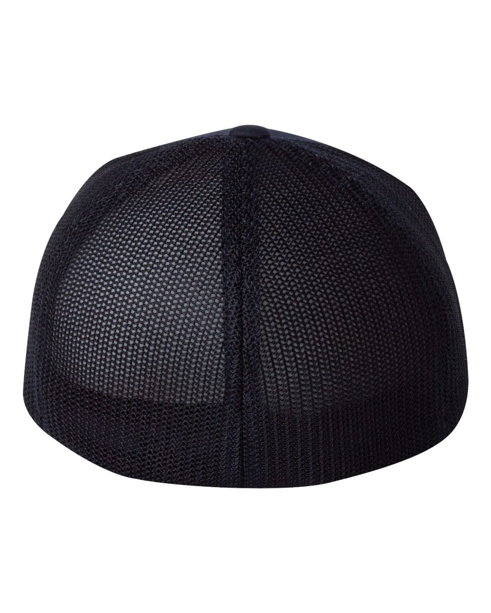 Rear View of Dark Navy Trucker Cap - 6511