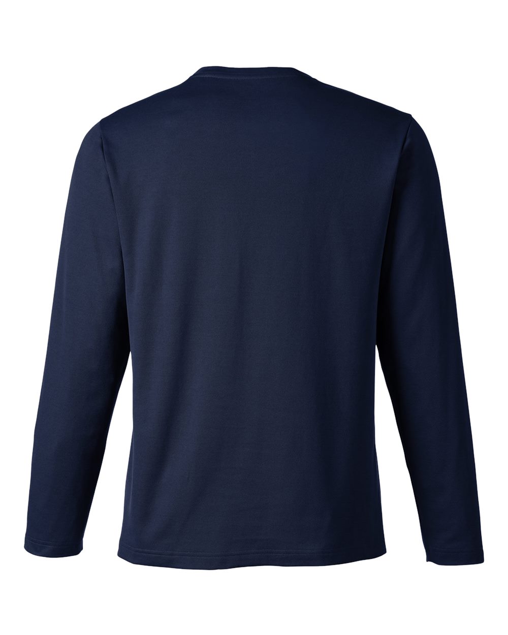 Rear View of Dark Navy Unisex Charge Snag and Soil Protect Long Sleeve T-Shirt - M118L