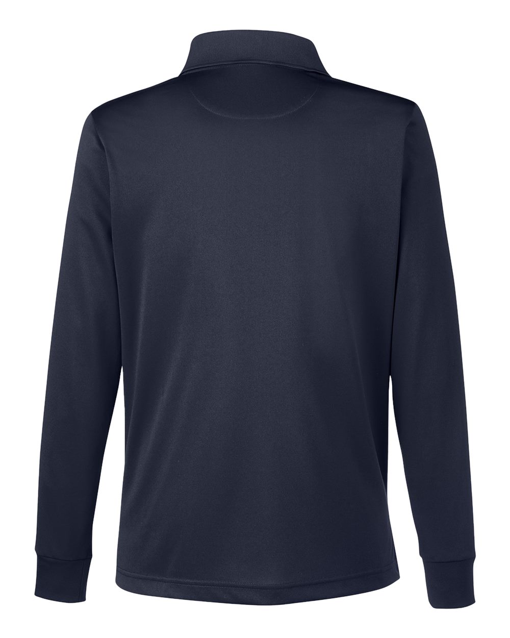 Rear View of Dark Navy Women's Advantage Snag Protection Plus IL Long Sleeve Polo - M348LW