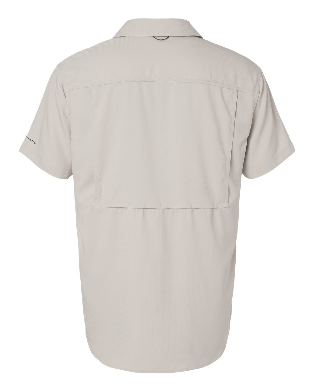 Rear View of Dark Stone Silver Ridge™ Utility Lite Short Sleeve Shirt - 203072