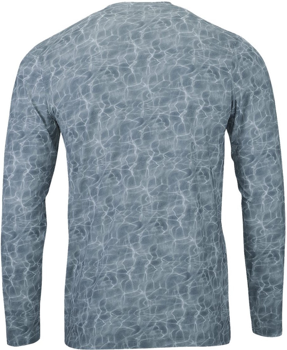 Rear View of Dark Water Belize Sublimated Long Sleeve T-Shirt - 230