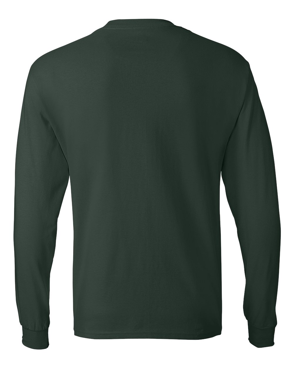 Rear View of Deep Forest Authentic Long Sleeve T-Shirt - 5586