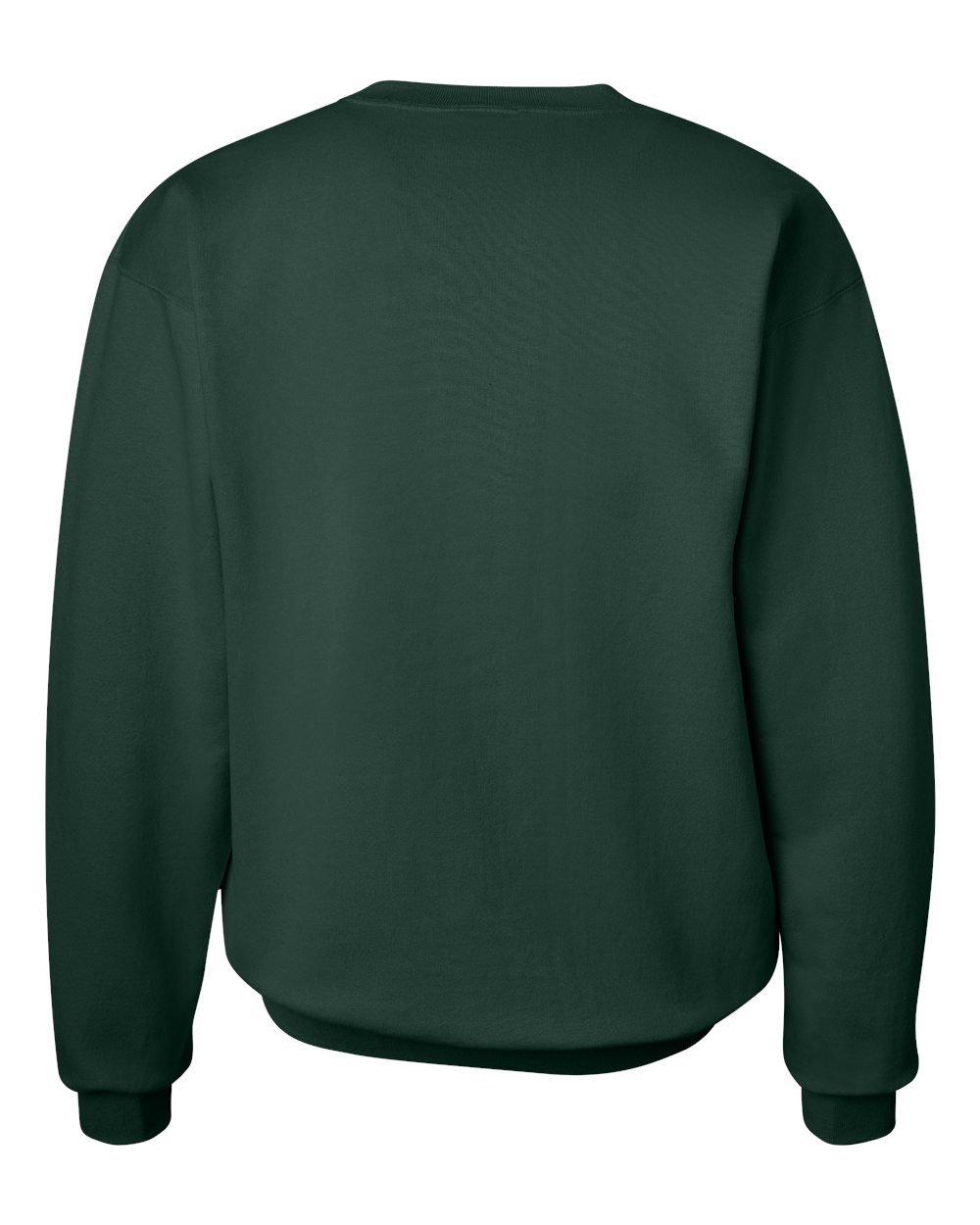 Rear View of Deep Forest Ultimate Cotton® Crewneck Sweatshirt - F260