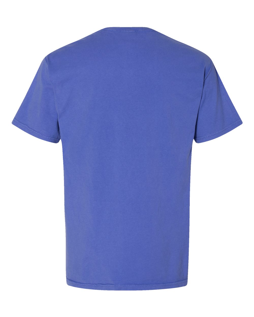 Rear View of Deep Forte Blue Garment-Dyed T-Shirt - GDH100