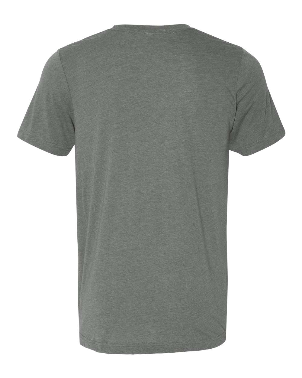 Rear View of Deep Heather CVC Jersey Tee - 3001CVC