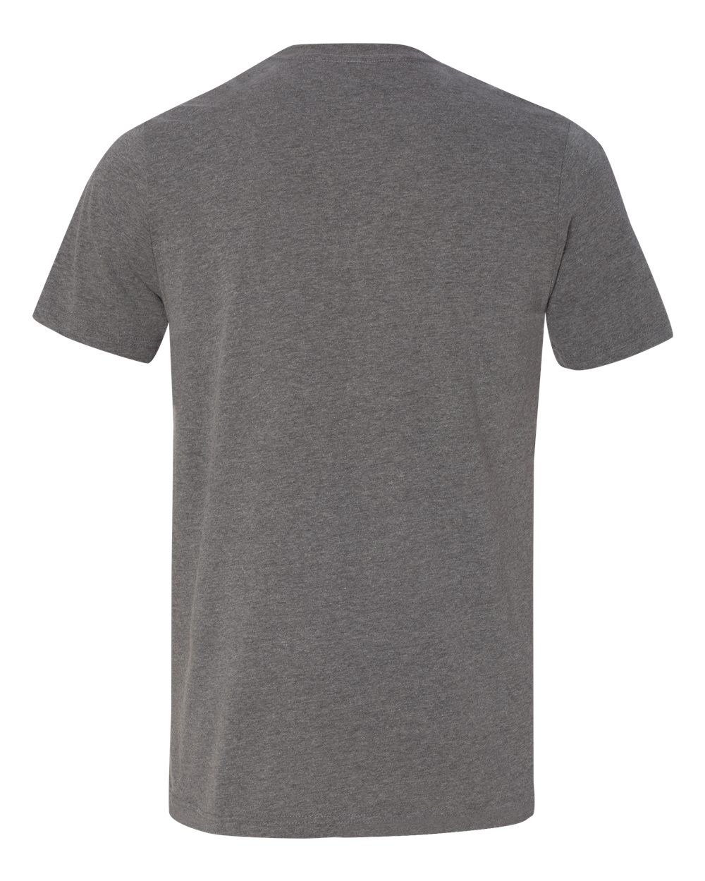 Rear View of Deep Heather Jersey Pocket Tee - 3021