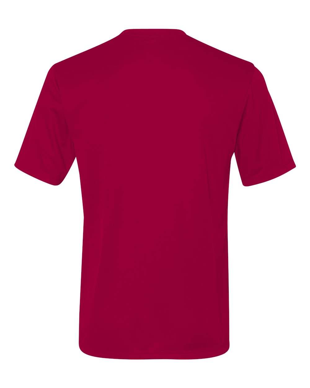 Rear View of Deep Red Cool DRI® Performance T-Shirt - 4820