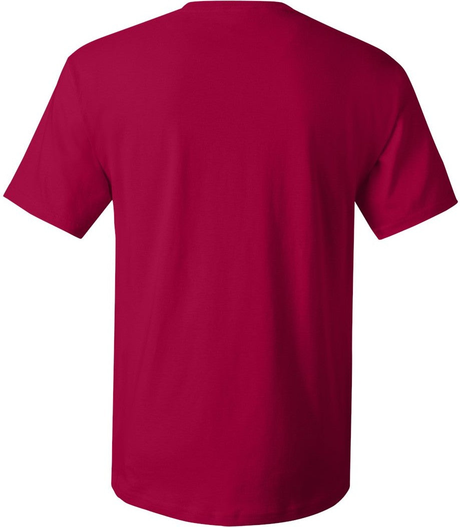 Rear View of Deep Red Essential-T T-Shirt - 5280