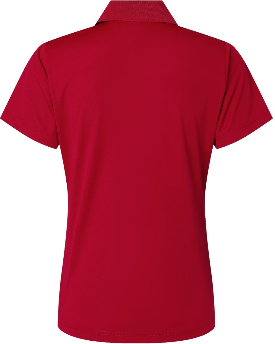Rear View of Deep Red Women's Sebring Performance Polo - 504