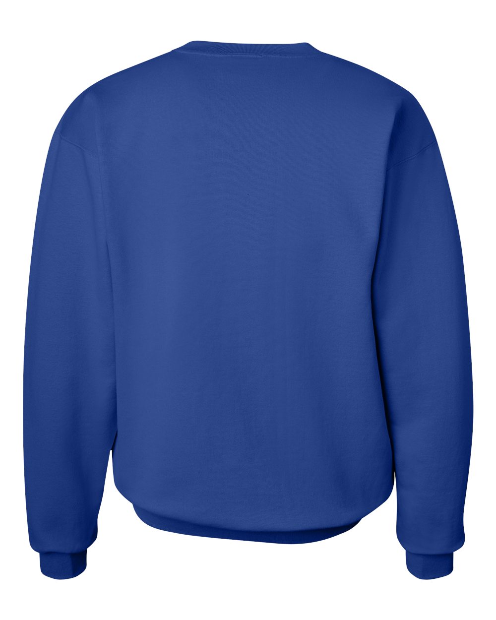Rear View of Deep Royal Ultimate Cotton® Crewneck Sweatshirt - F260
