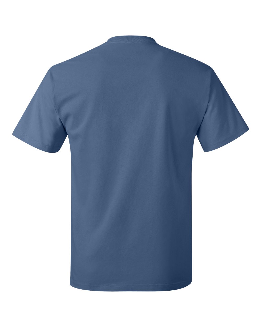 Rear View of Denim Blue Authentic T-Shirt - 5250