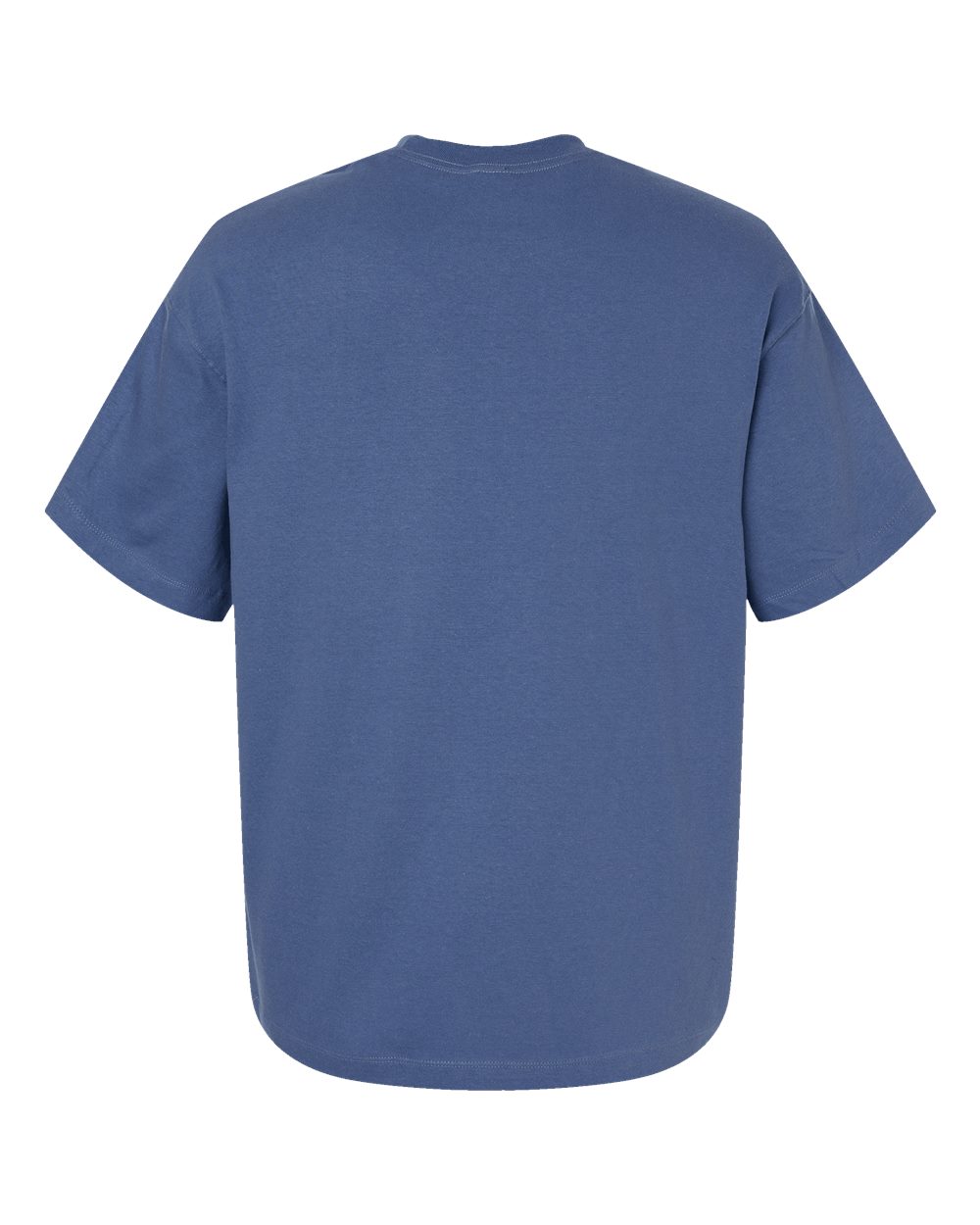 Rear View of Denim Blue Beefy-T® Retro Street T-Shirt - 5180R