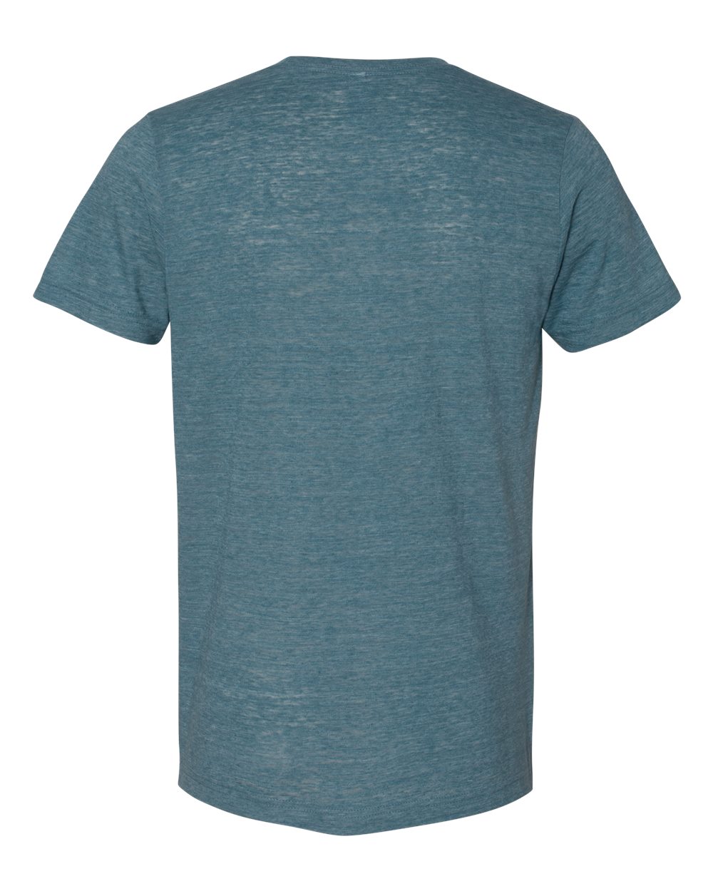 Rear View of Denim Slub Texture Tee - 3650