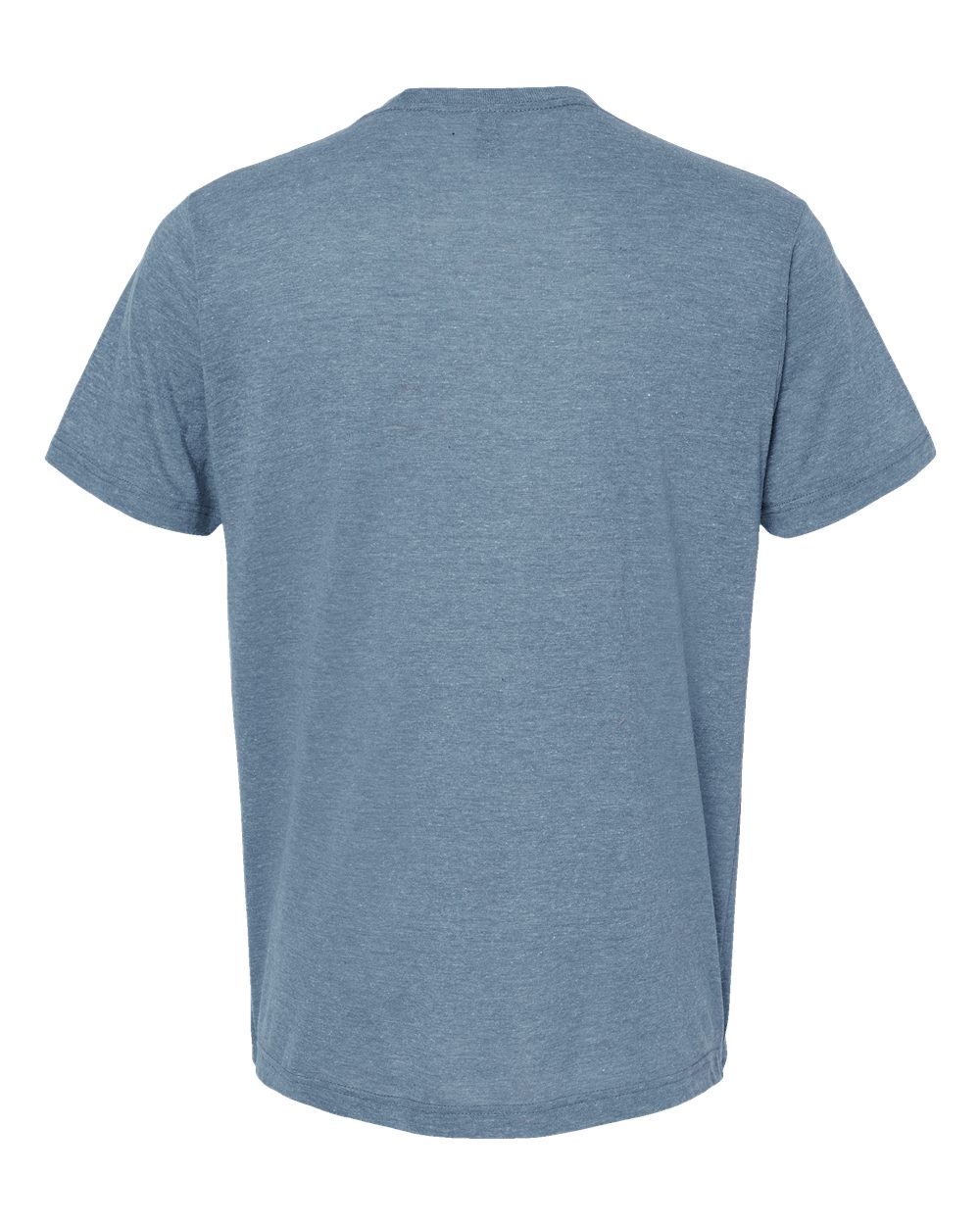 Rear View of Denim Tri Blend Tri-Blend T-Shirt - 254