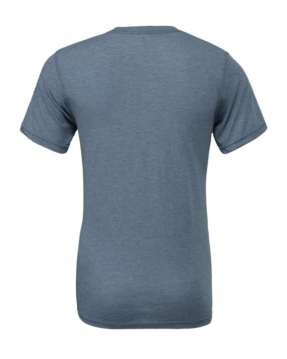 Rear View of Denim Triblend Triblend Tee - 3413