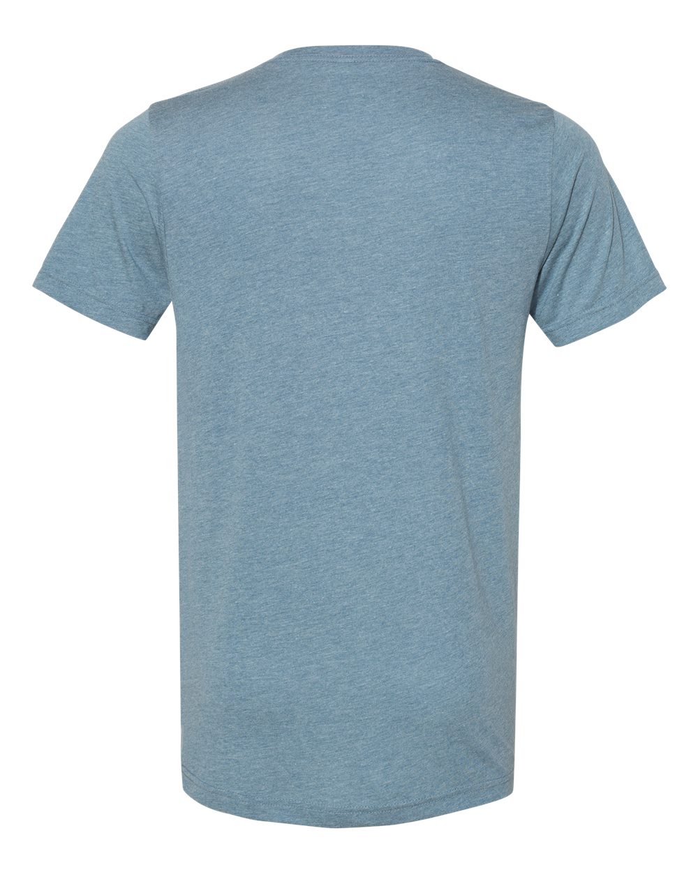 Rear View of Denim Triblend Triblend V-Neck Short Sleeve Tee - 3415