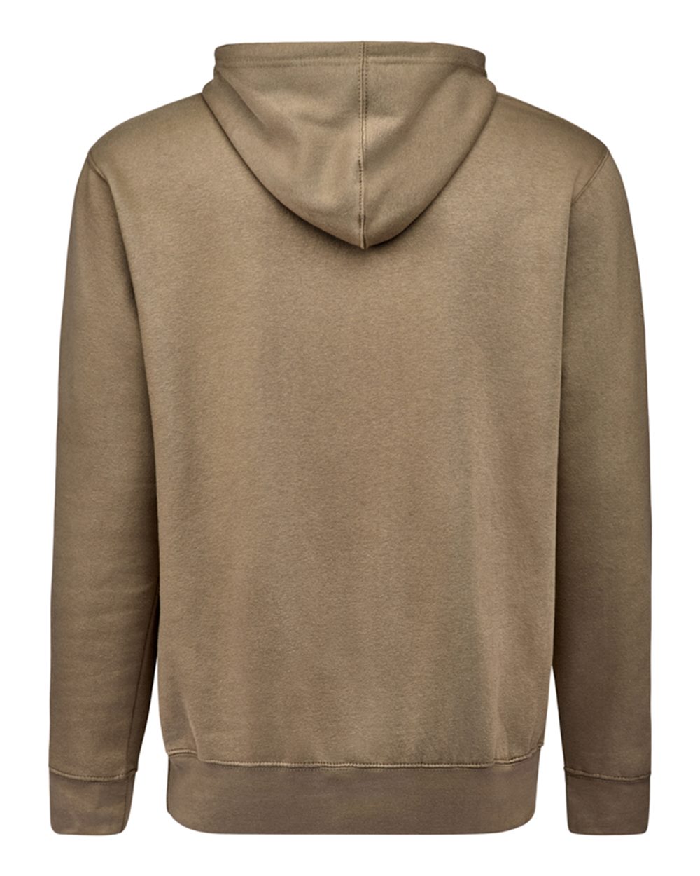 Rear View of Desert BTB Fleece Hooded Sweatshirt - 8720