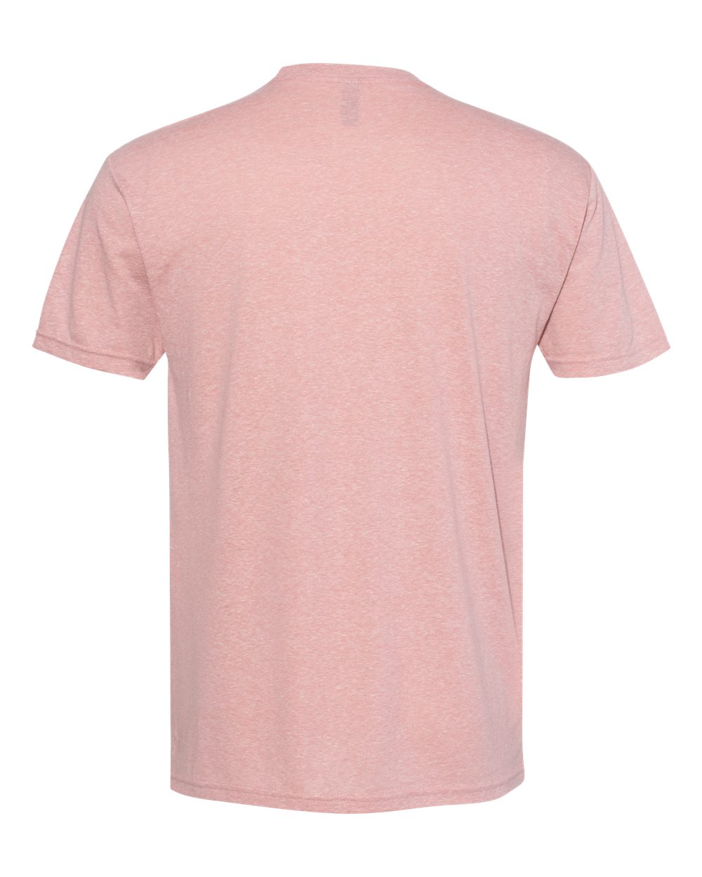 Rear View of Desert Pink Triblend T-Shirt - 6010