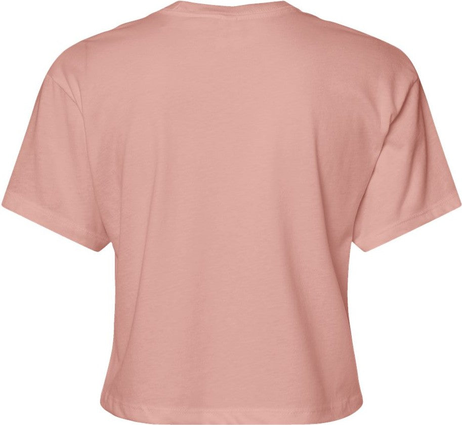 Rear View of Desert Pink Women's Ideal Crop Top - 1580
