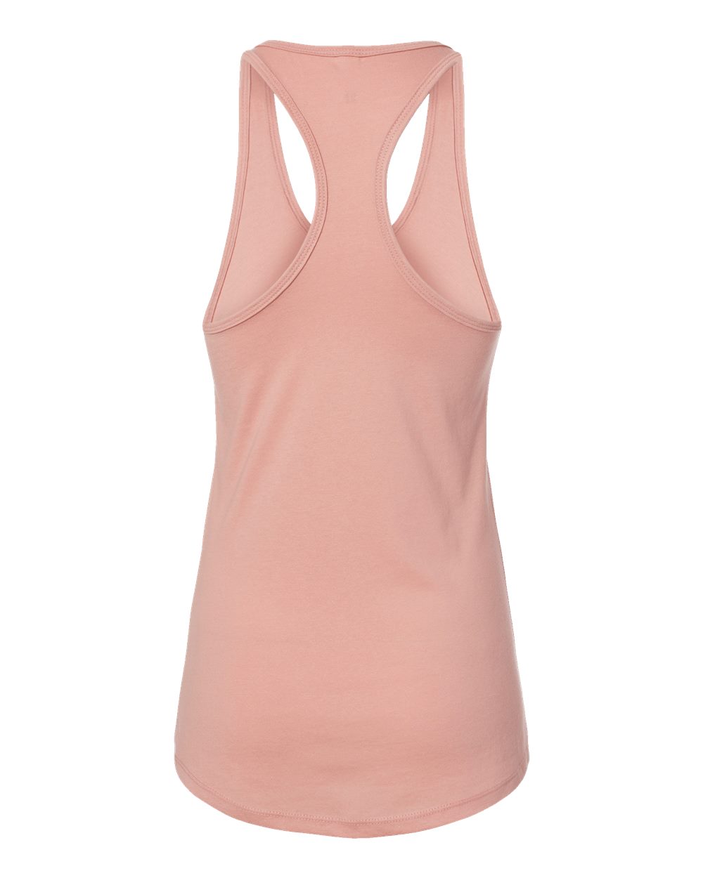 Rear View of Desert Pink Women's Ideal Racerback Tank - 1533