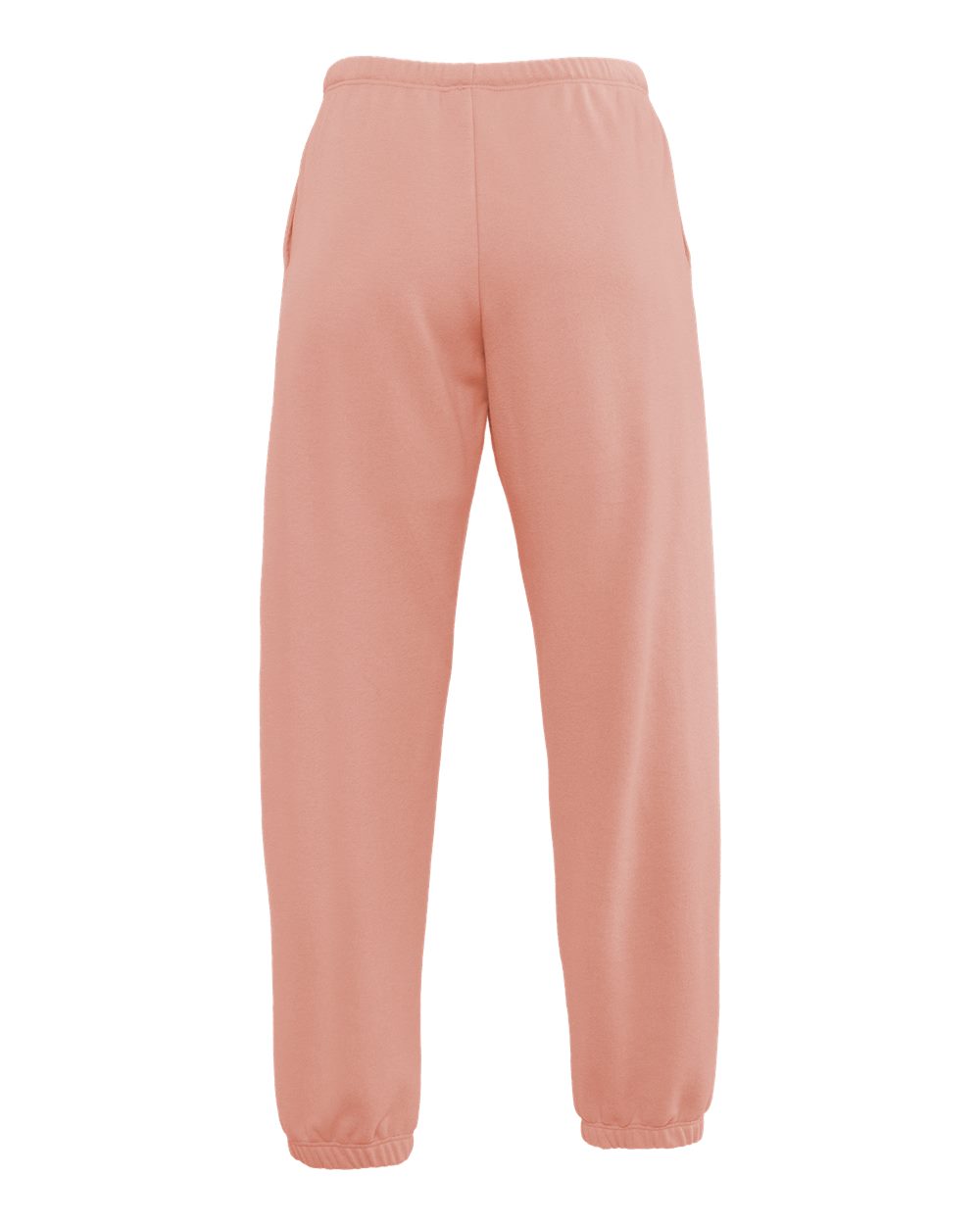 Rear View of Desert Pink Women's Laguna Sueded Sweatpants - 9884