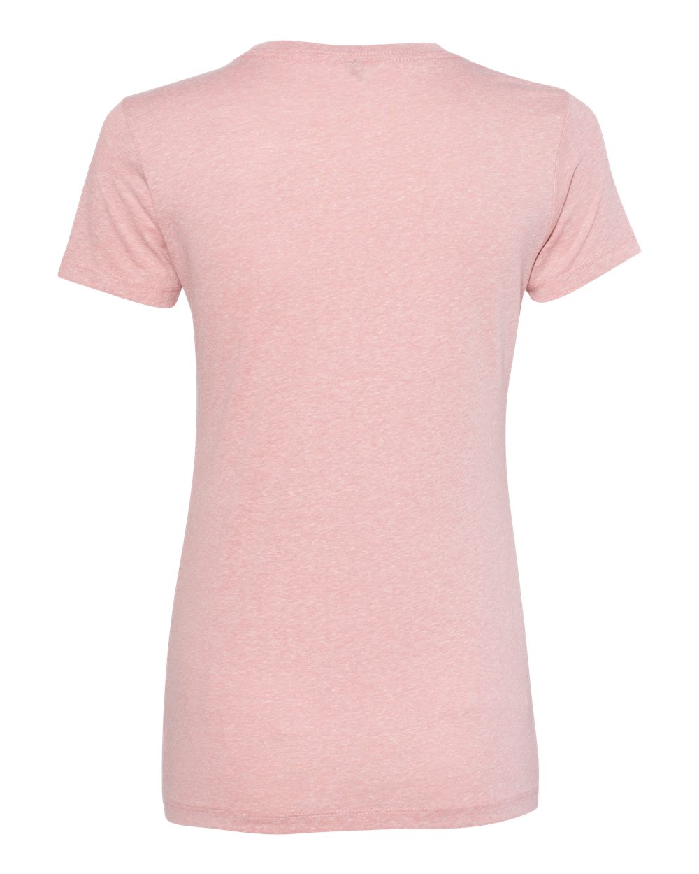 Rear View of Desert Pink Women’s Triblend T-Shirt - 6710