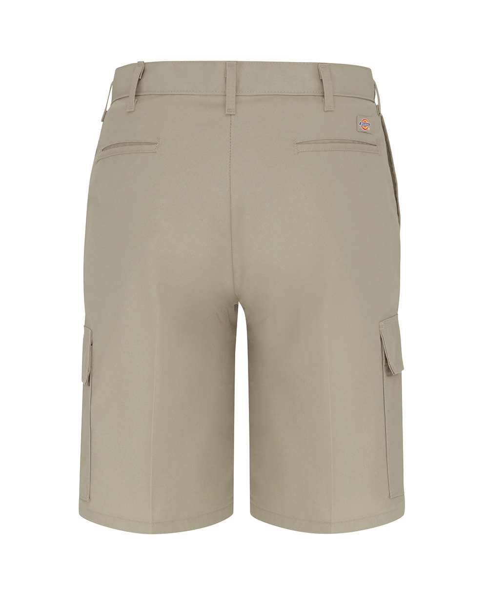 Rear View of Desert Sand 11" Industrial Cargo Shorts - LR00