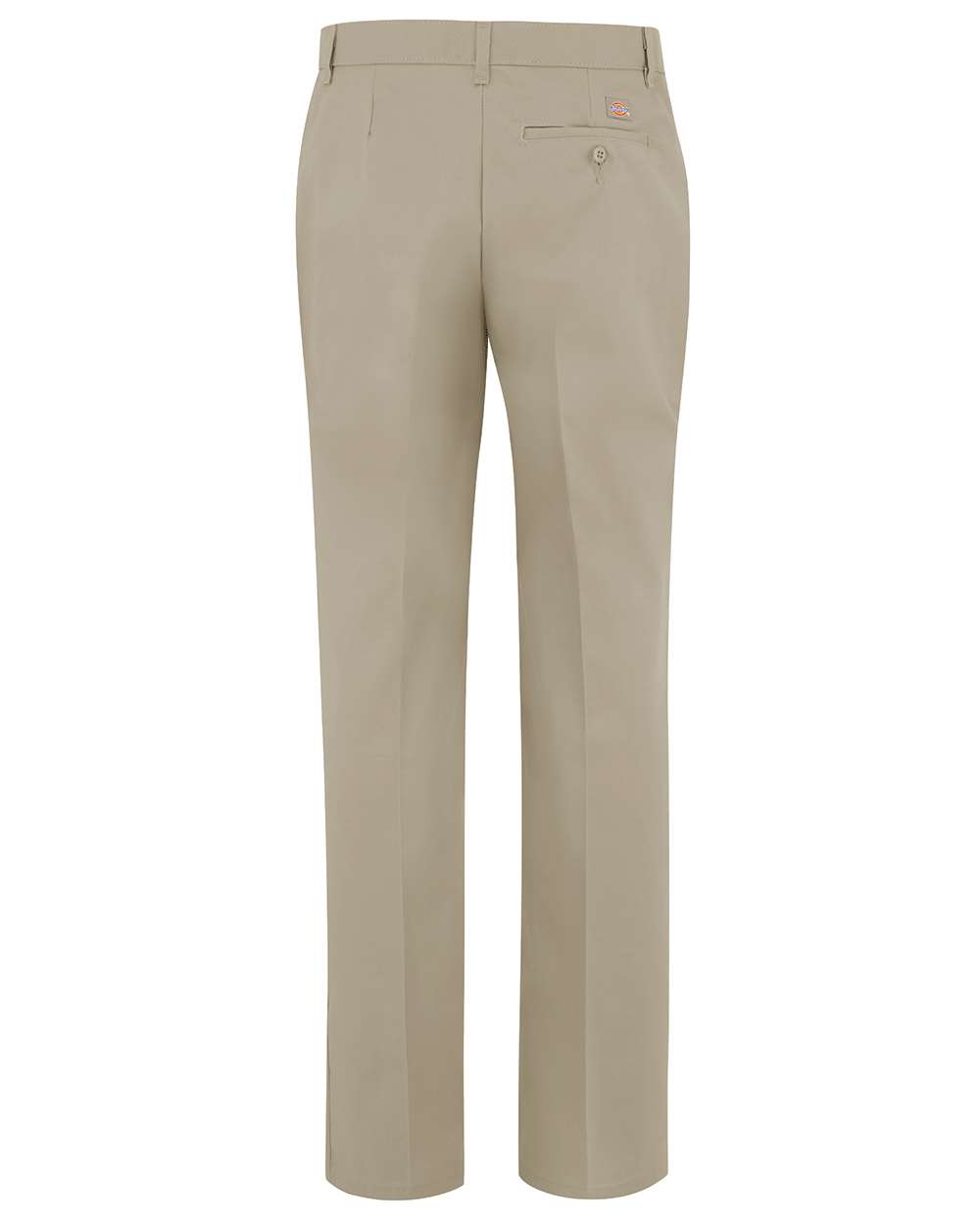 Rear View of Desert Sand - 32I Women's Premium Flat Front Pants - FP21