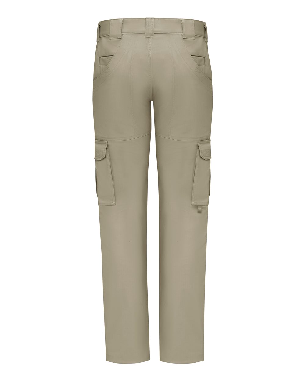 Rear View of Desert Sand - 37 Unhemmed Women's Tactical Pants - Extended Sizes - FP78EXT