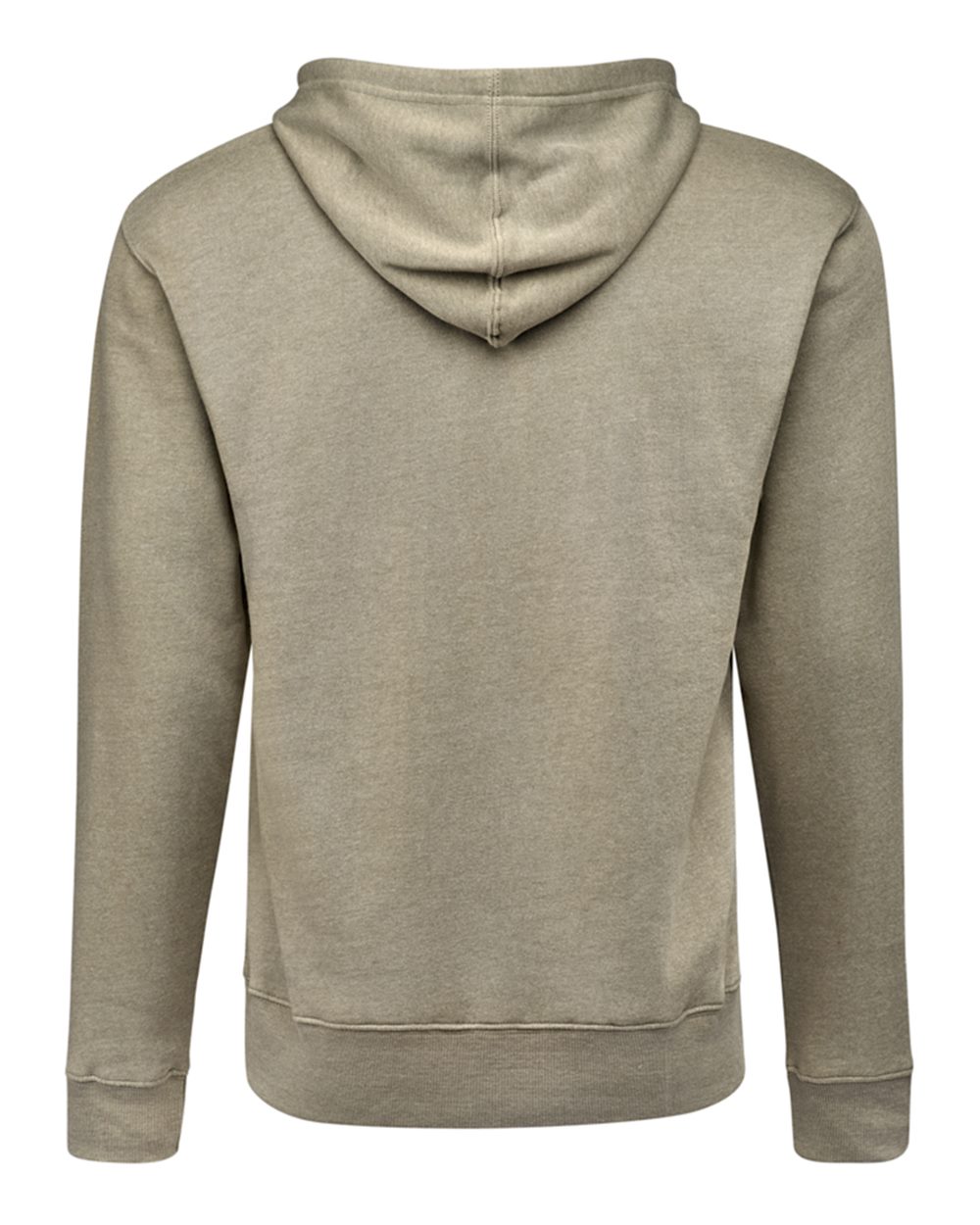 Rear View of Desert Triblend Triblend Fleece Hooded Sweatshirt - 8871