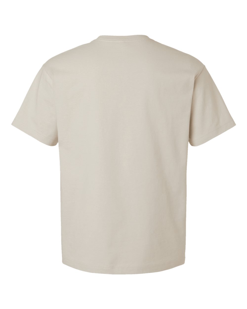 Rear View of Dust 7.5 oz Heavyweight Tee - 4610