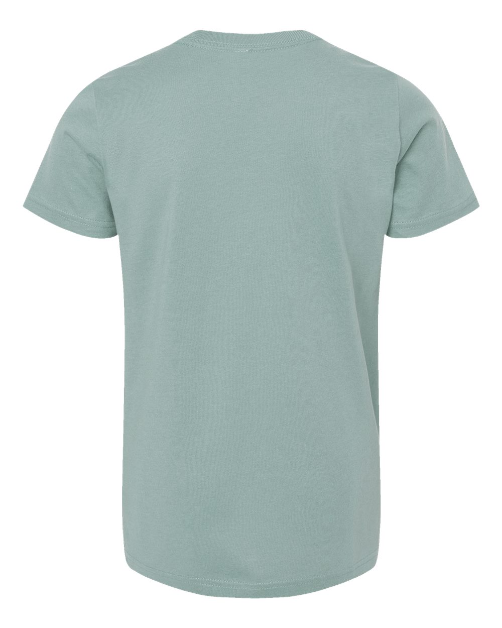 Rear View of Dusty Blue Youth Jersey Tee - 3001Y