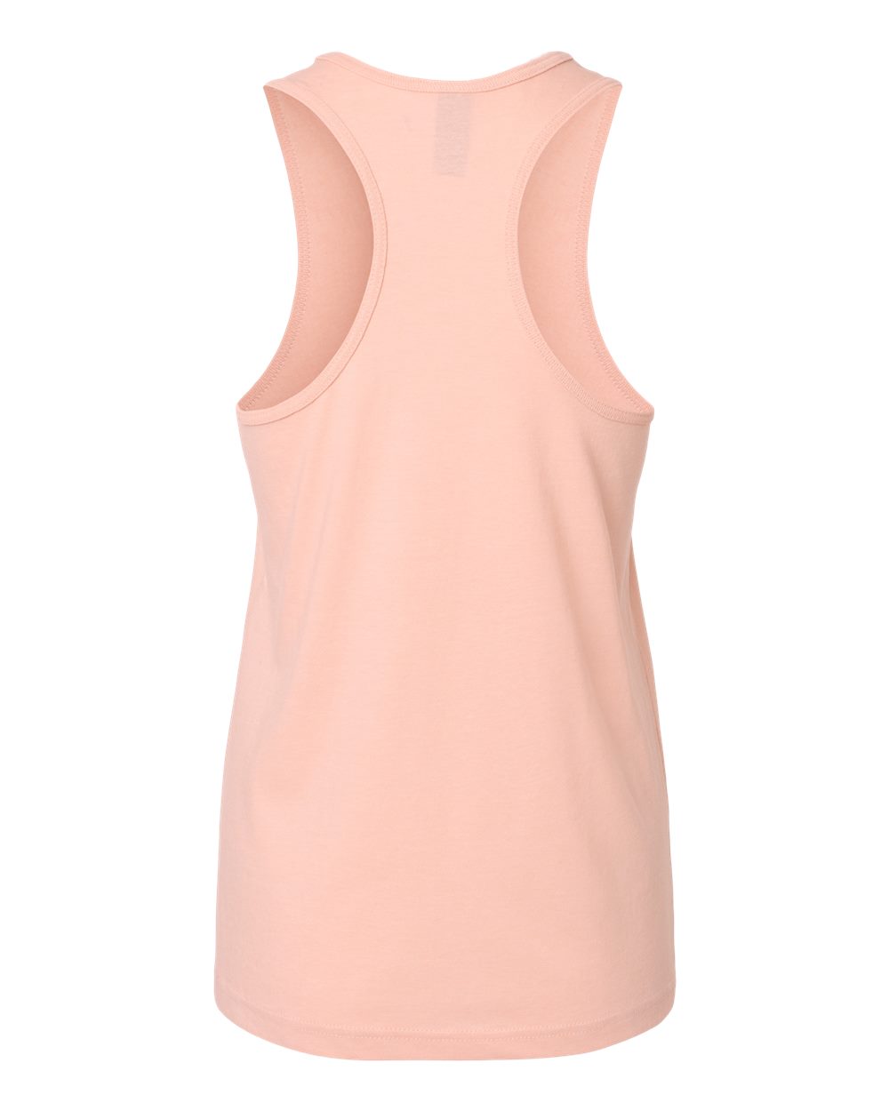 Rear View of Dusty Rose Softstyle® Women’s CVC Racerback Tank Top - 64220LCVC