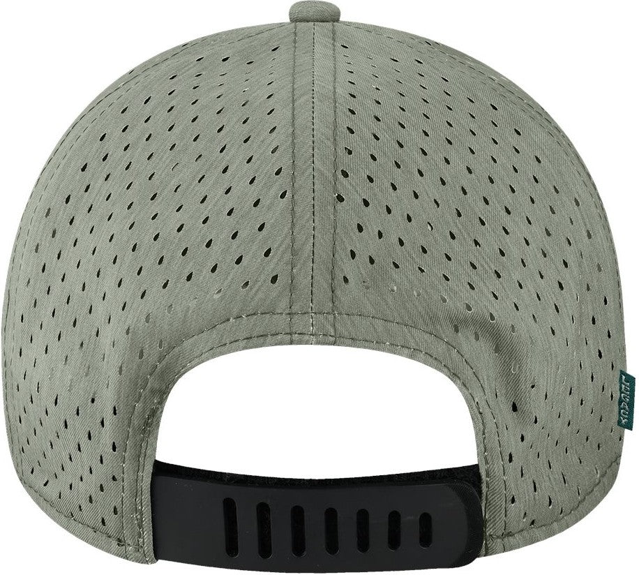 Rear View of Eco Dark Grey Reclaim Mid-Pro Adjustable Cap - REMPA