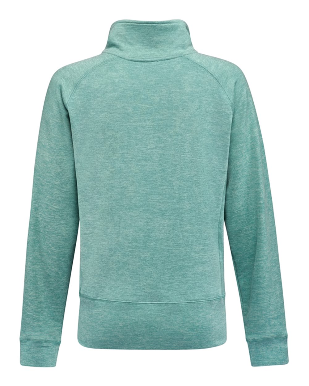 Rear View of Electric Jade Women's Electric Fleece Quarter-Zip Sweatshirt - 8743