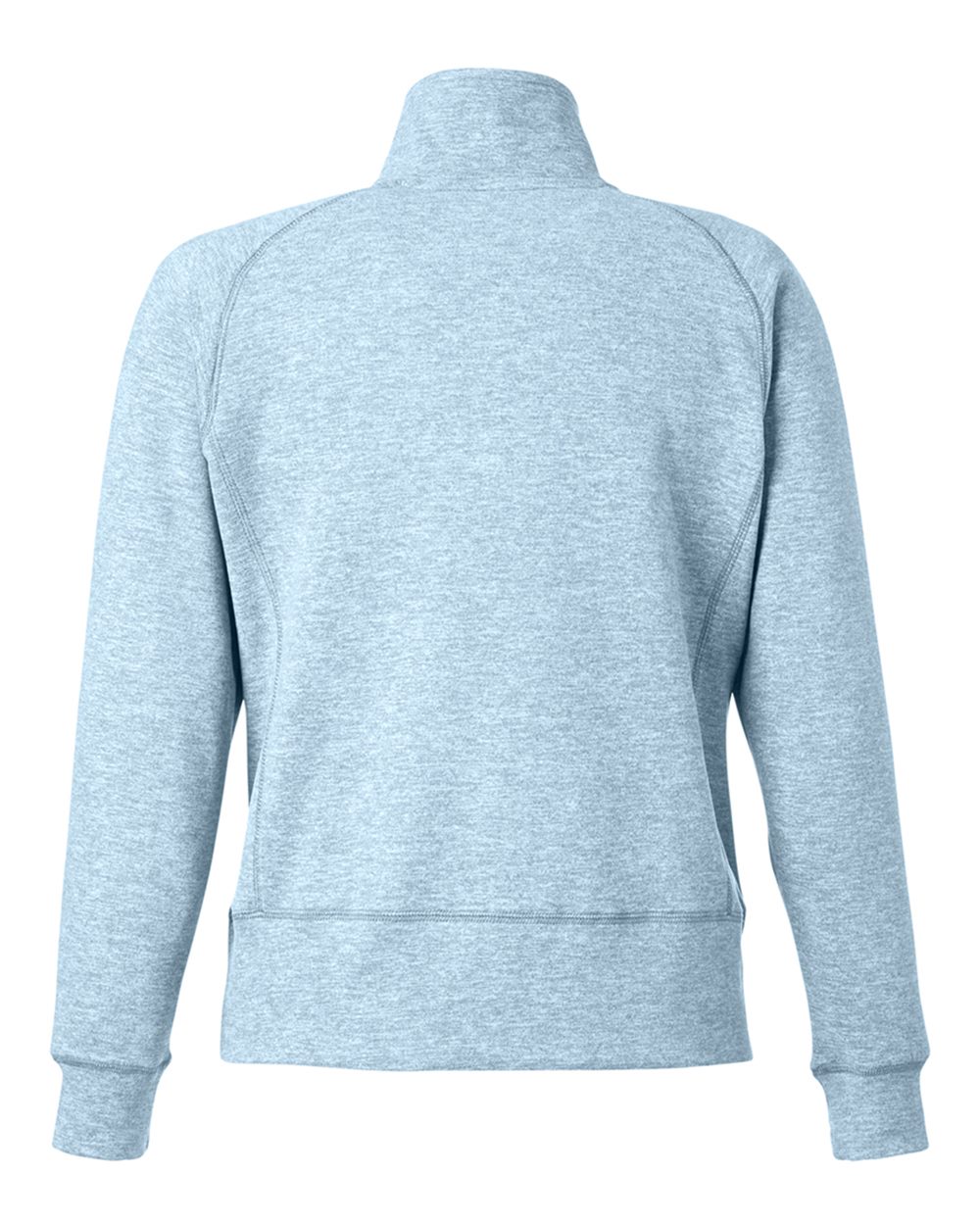 Rear View of Electric Sky Women's Electric Fleece Quarter-Zip Sweatshirt - 8743
