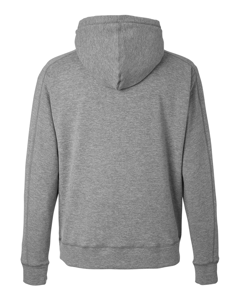 Rear View of Electric Slate Electric Fleece Hooded Sweatshirt - 8740