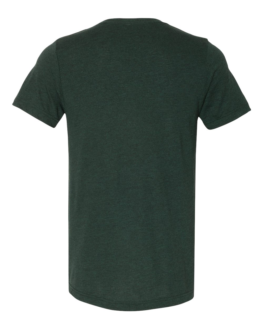 Rear View of Emerald Triblend Triblend V-Neck Short Sleeve Tee - 3415